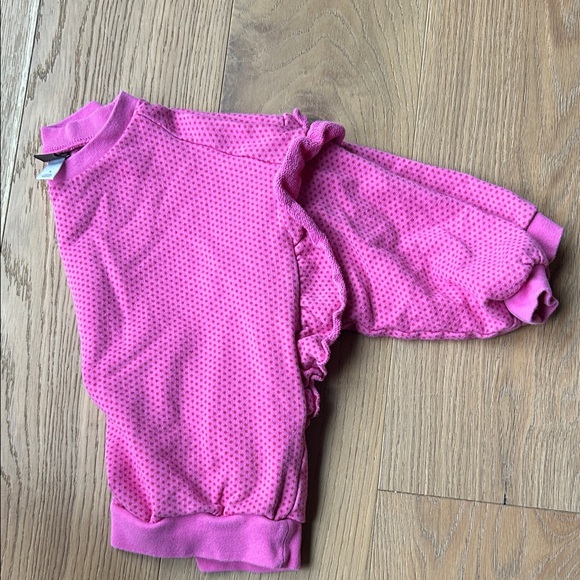 Tea Collection Pink Ruffle Sweatshirt - Picture 3 of 5